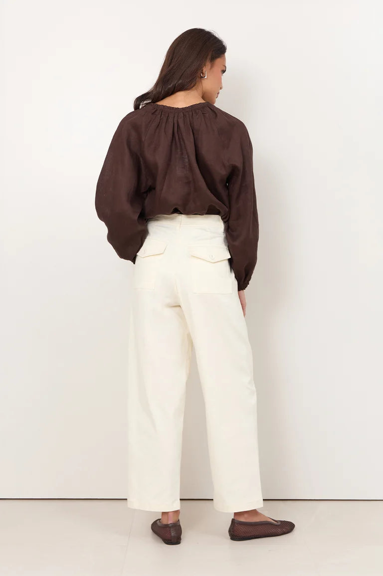 Adorne Hollis Barrel Leg Pant AJD2535CREAXX08