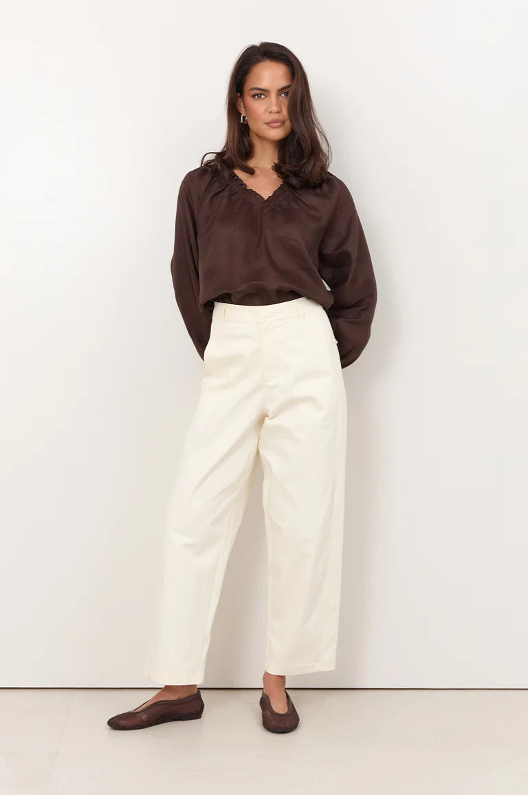 Adorne Hollis Barrel Leg Pant AJD2535CREAXX08