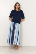 Adorne Kai Knit Top (Navy) AJD2542NAVY