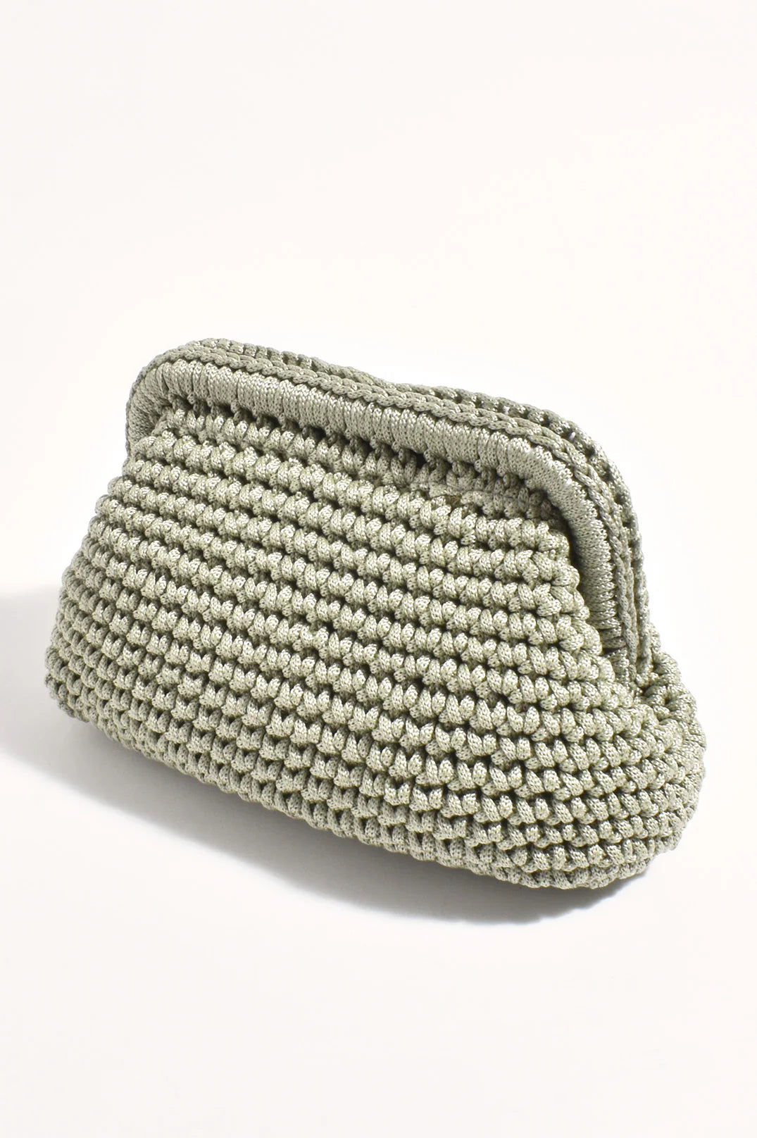 Adorne Regan Macrame Weave Clutch AVD1727