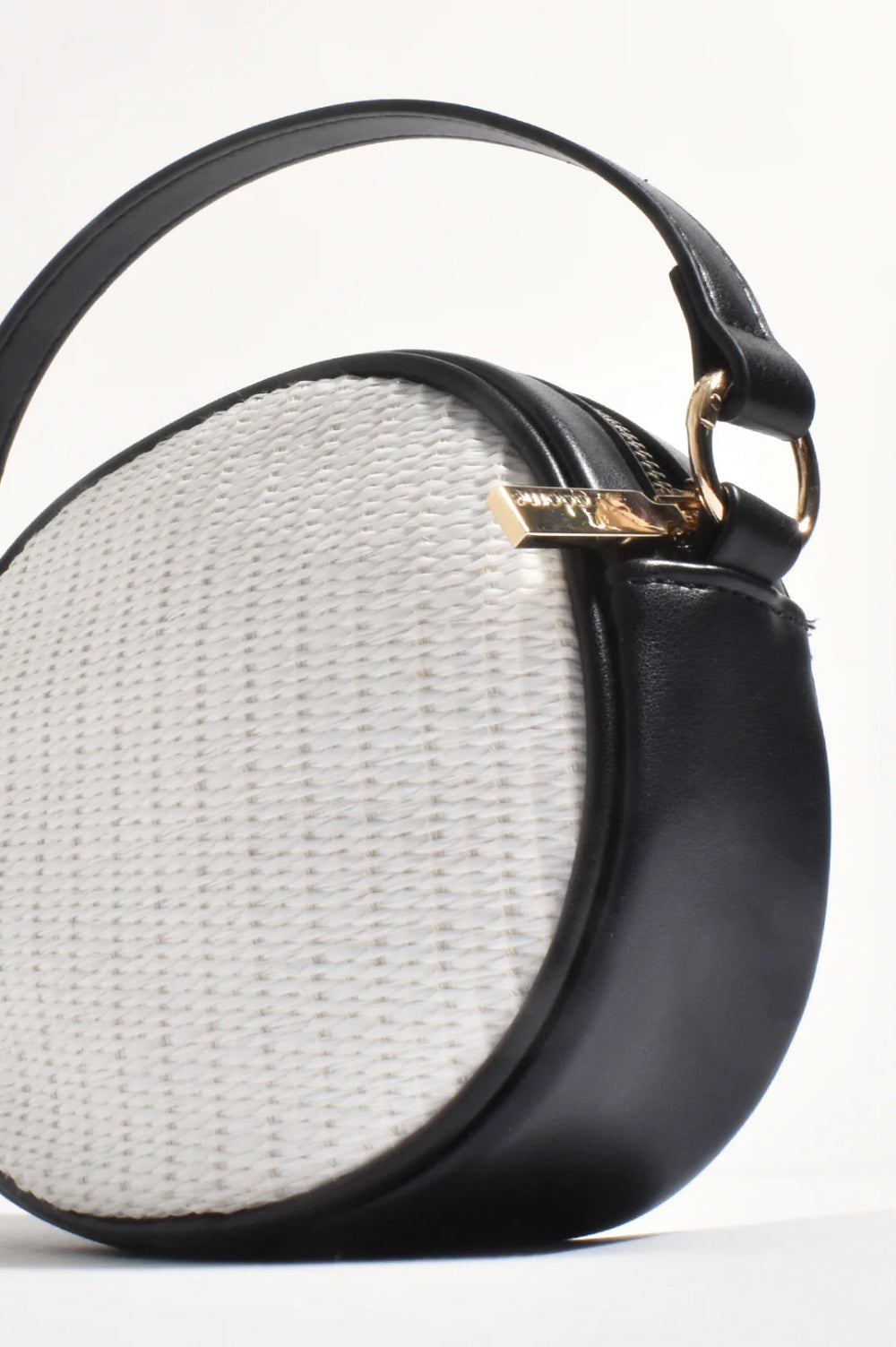 Adorne Bella Woven Oval Structured Bag AXD1872