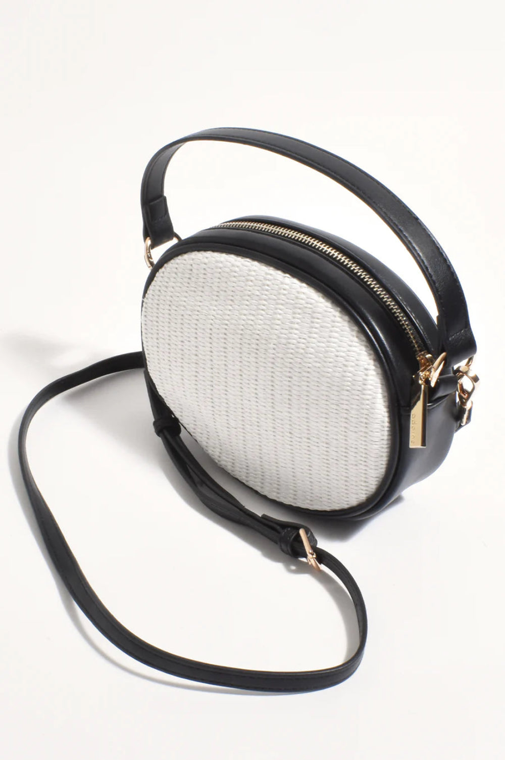Adorne Bella Woven Oval Structured Bag AXD1872