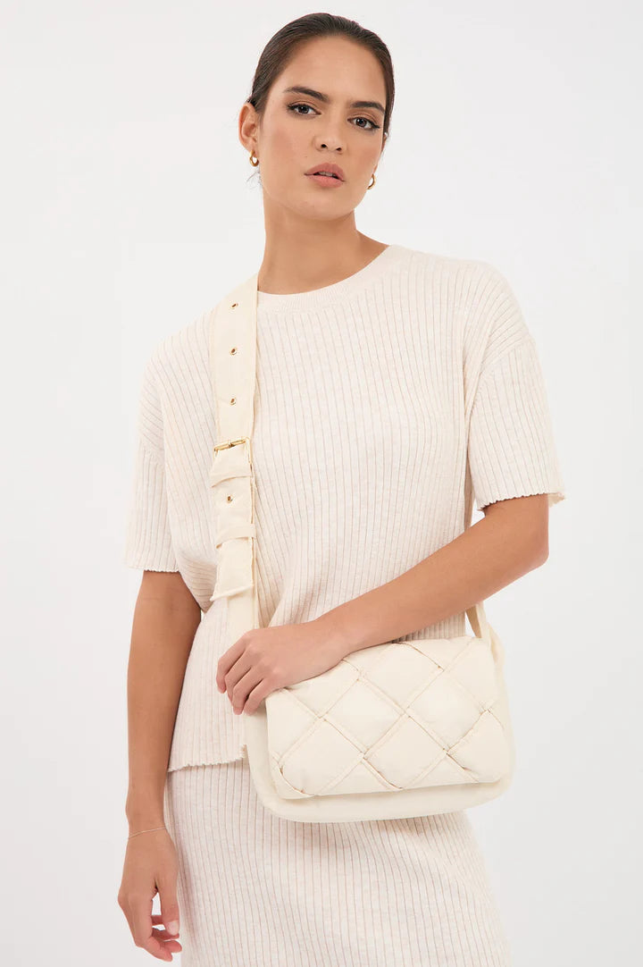 Adorne Martina Plait Weave Nylon Cross Body Bag AXD1890