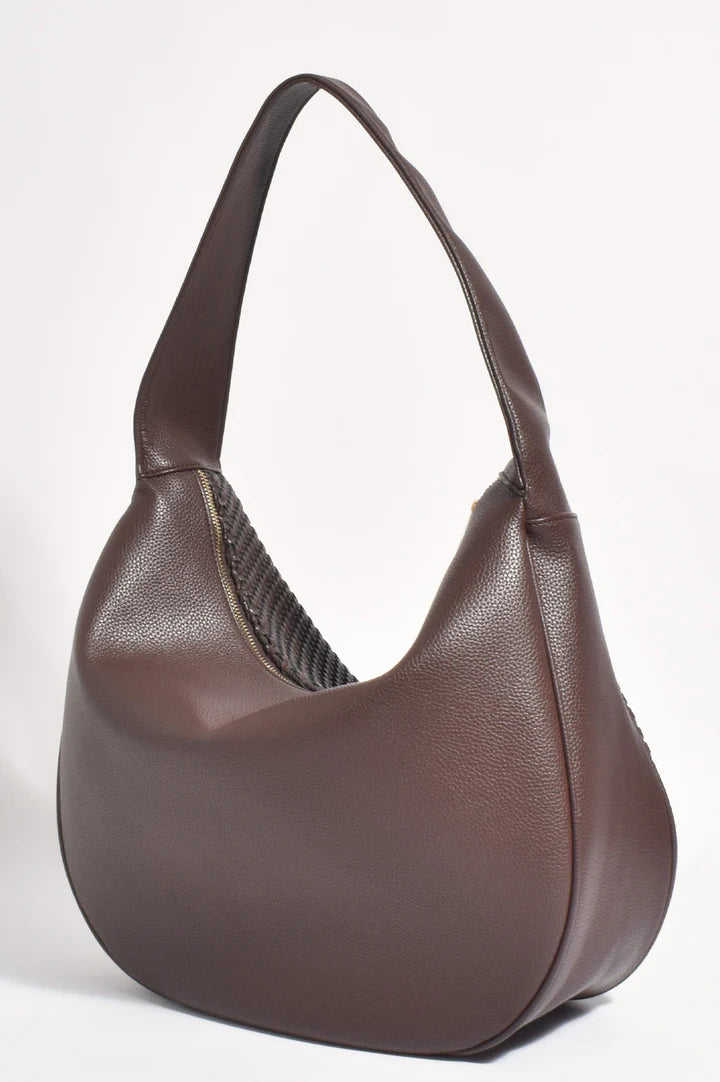 Adorne Mindy Weave Hobo Handbag AXD1934