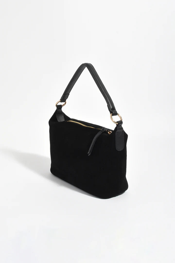 Adorne Jasmine Leather Suede Rectangle Mini Bag  AXD1960
