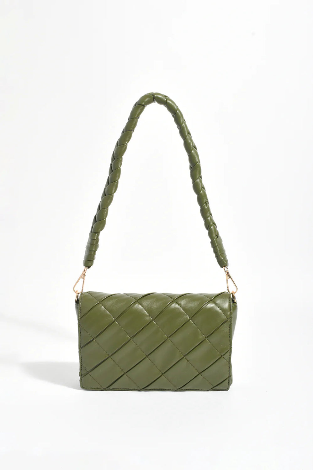 Adorne Torie Plait Handle Foldover Handbag AXD1976