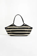 Adorne Sporty Weave Tote - Black/Natural AXD2018BLACNATU