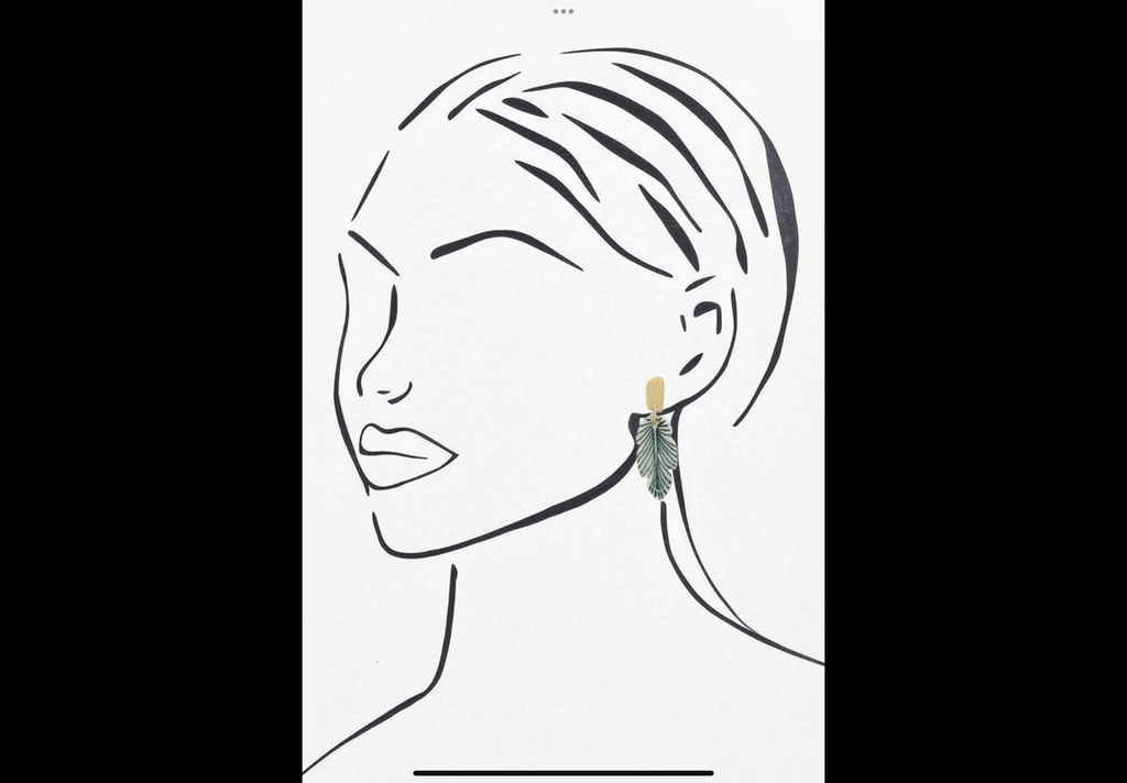 Zoda Hand Painted Earrings ZH172