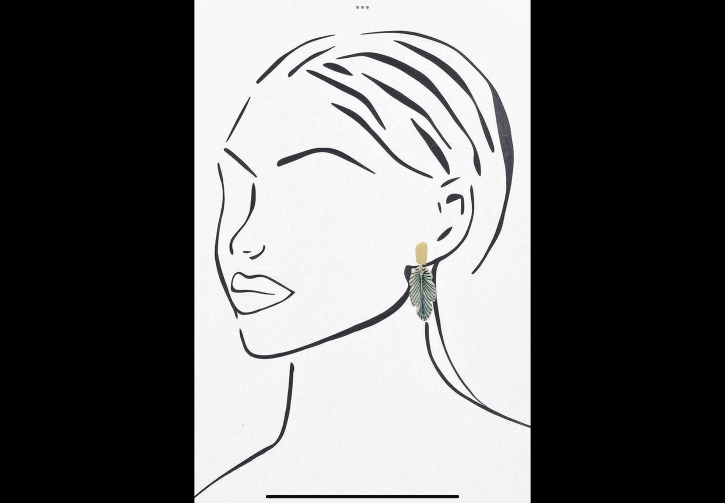 Zoda Hand Painted Earrings ZH172