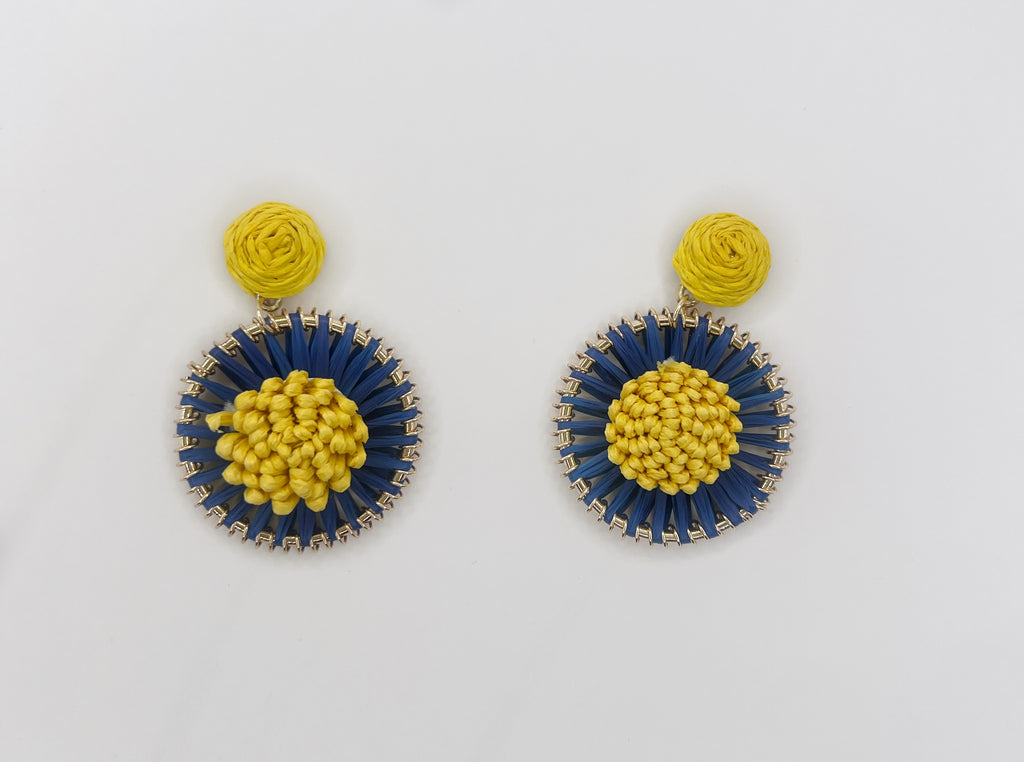 Blue Scarab Earrings BS182