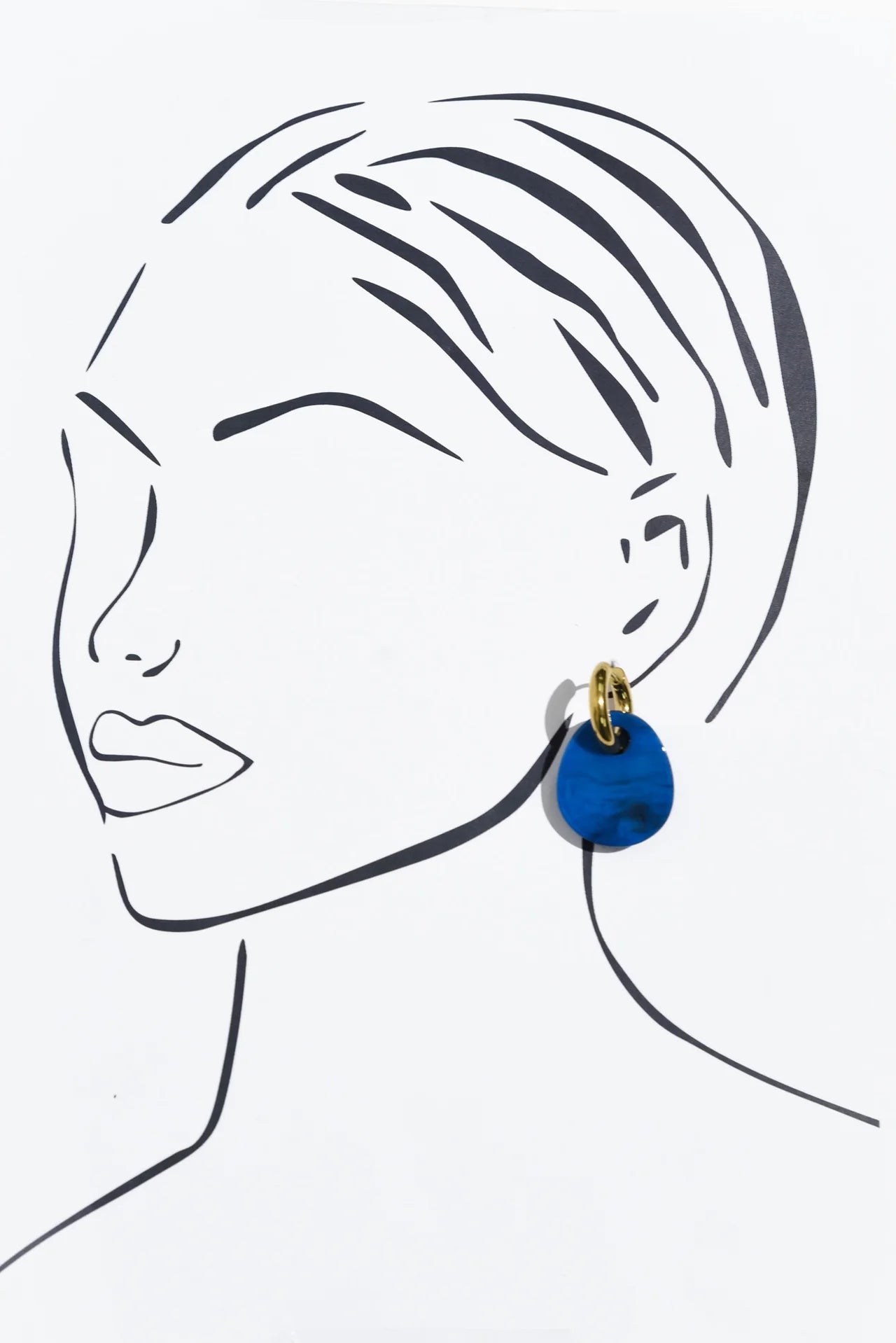 Blue Scarab Earrings E440548