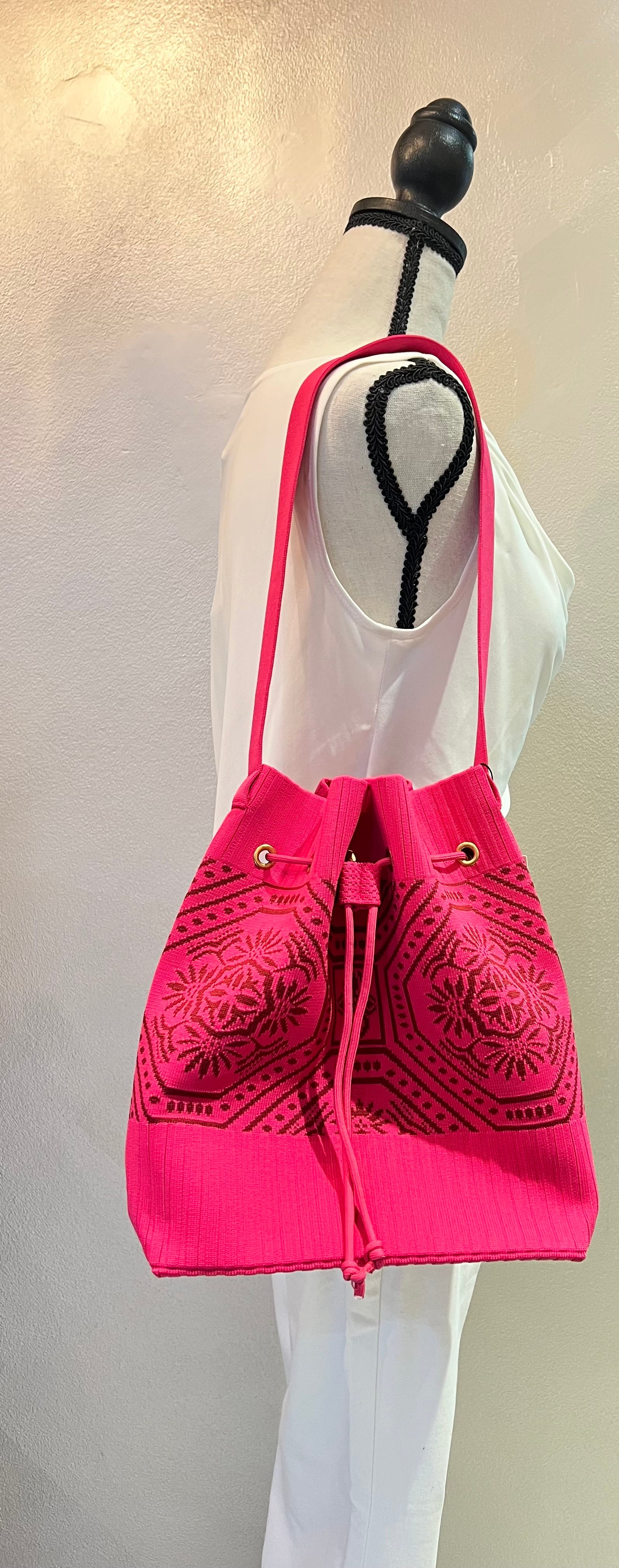 Blue Scarab Drawstring Bag A43307