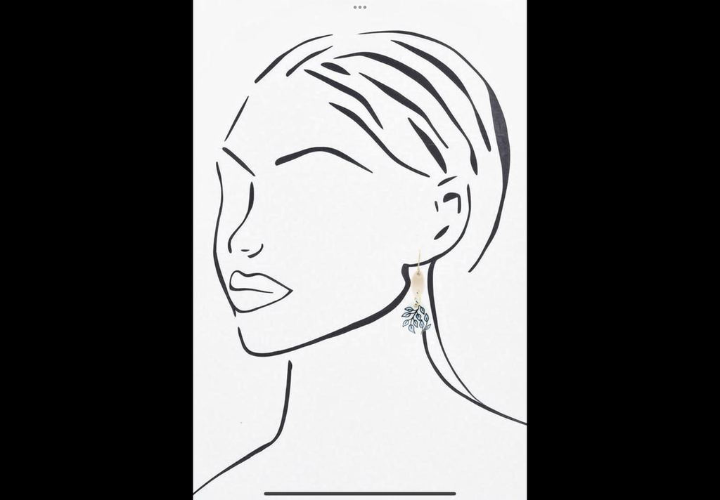 Zoda Hand Painted Earrings ZH173