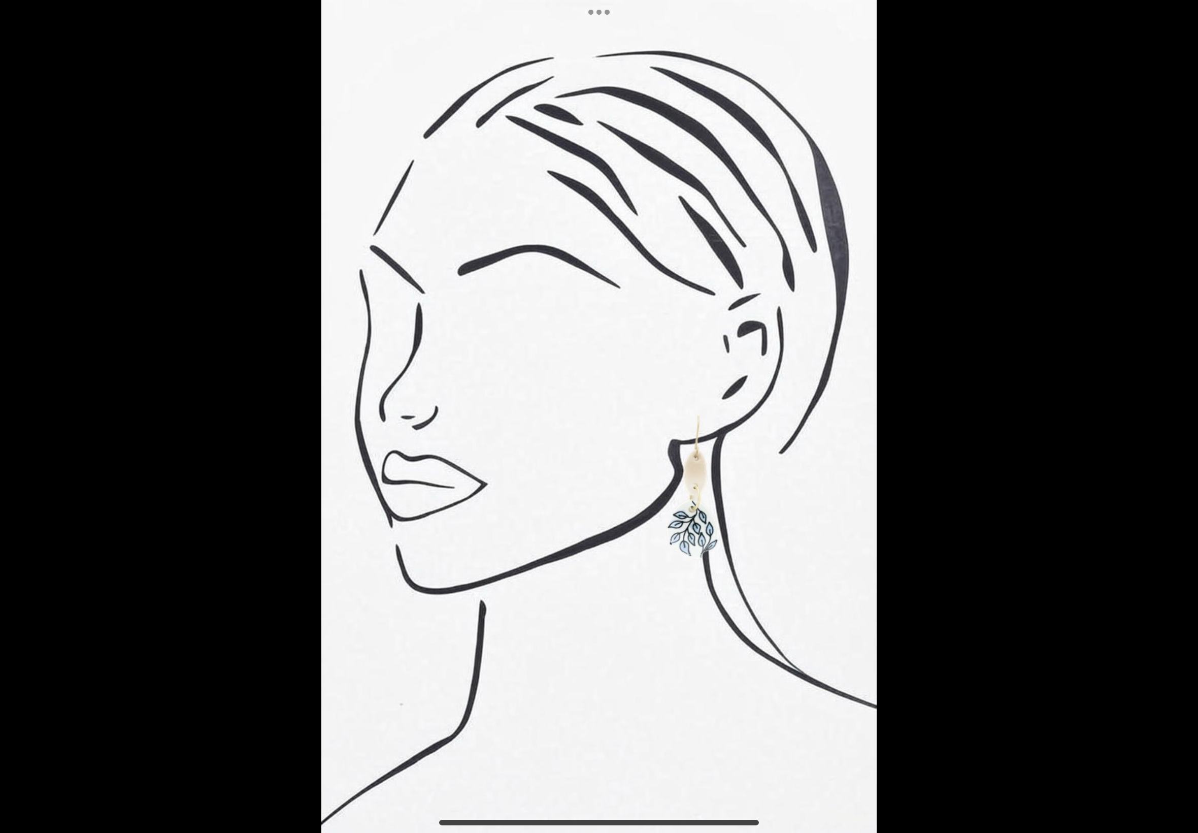 Zoda Hand Painted Earrings ZH173