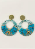 Blue Scarab Earrings E1801577