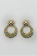 Blue Scarab Earrings BS235