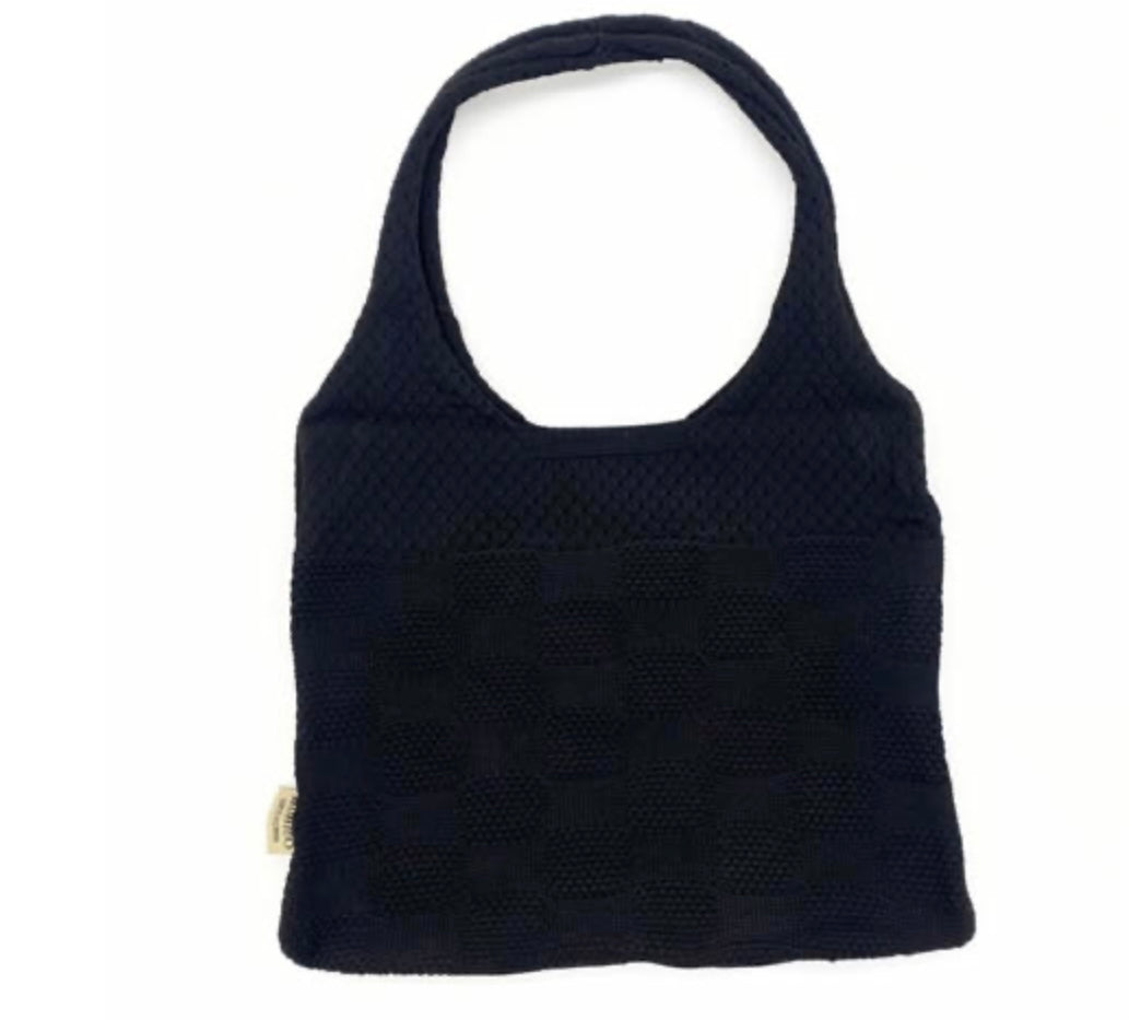Blue Scarab Crochet Tote Bag A43238