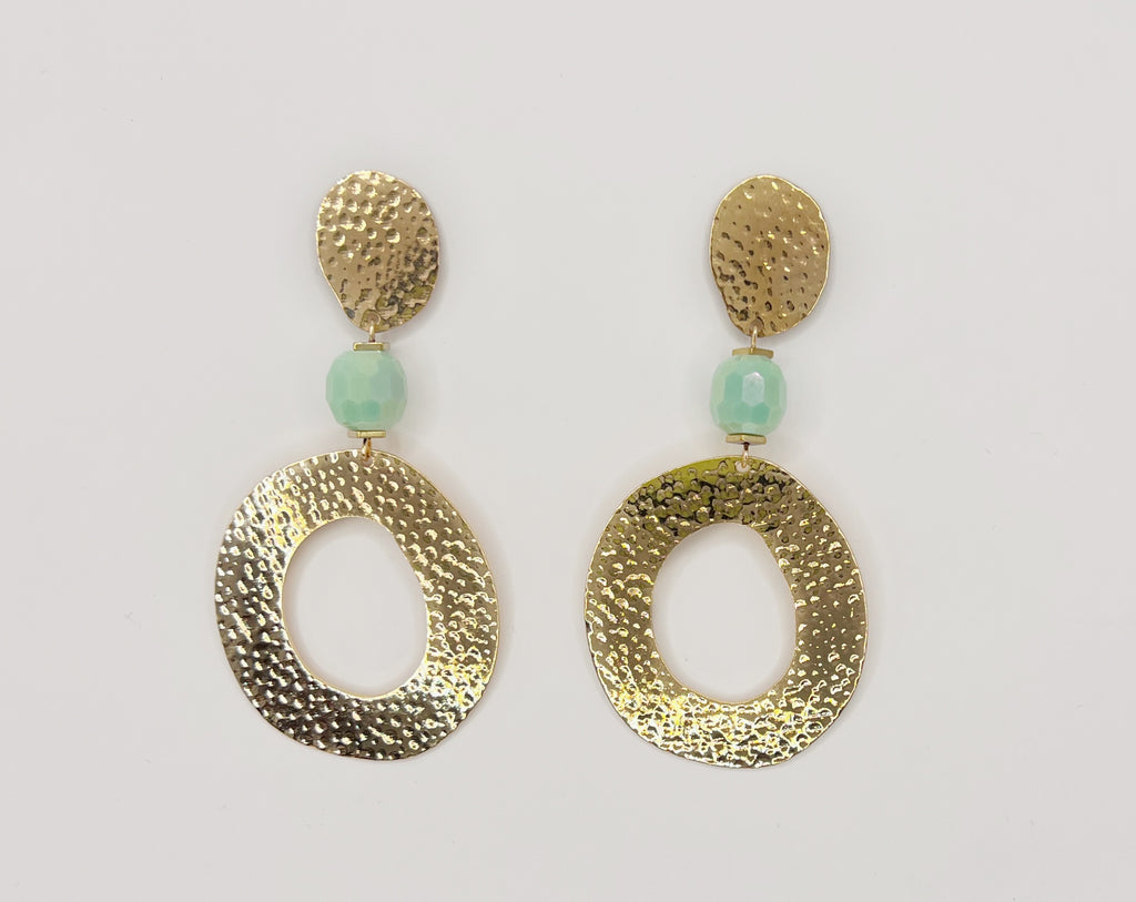 Blue Scarab Earrings BS227