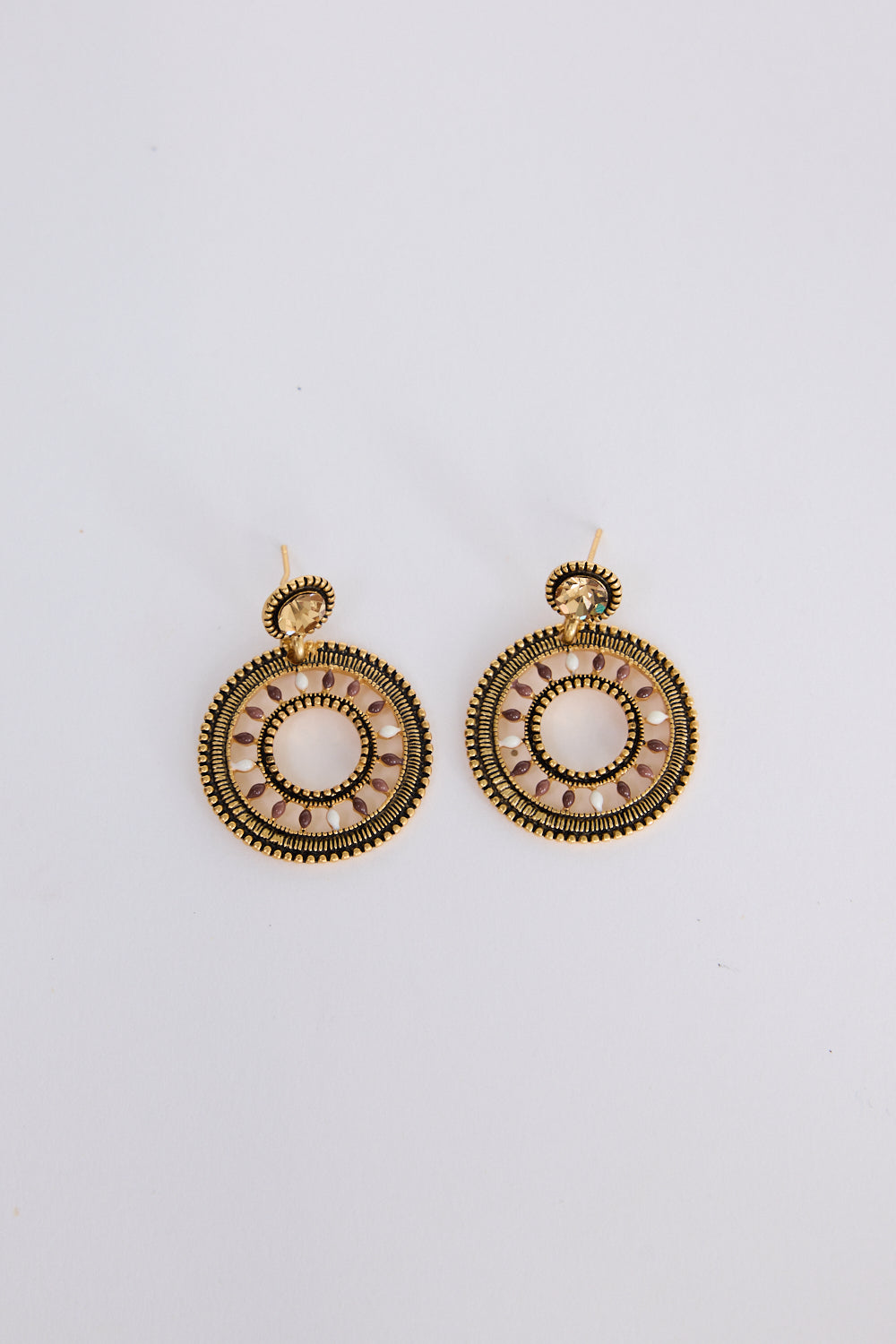 Holiday Life Eclipse Earrings Gold HJ26334