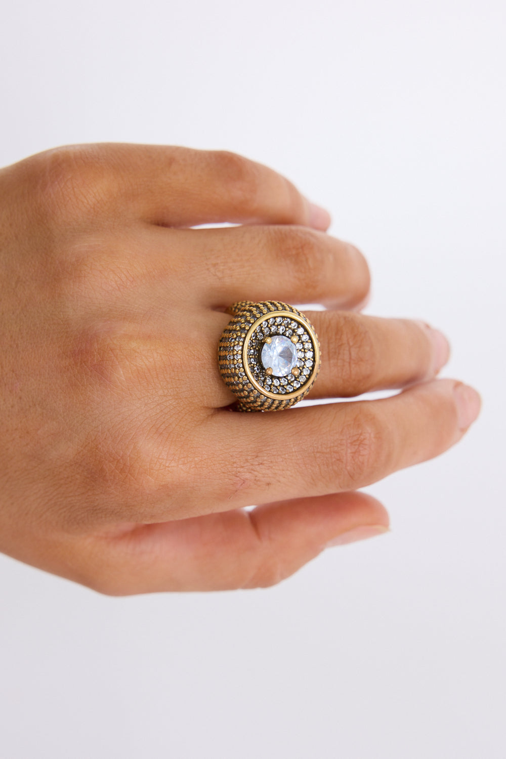 Holiday Life Halo Ring Gold HJ26335