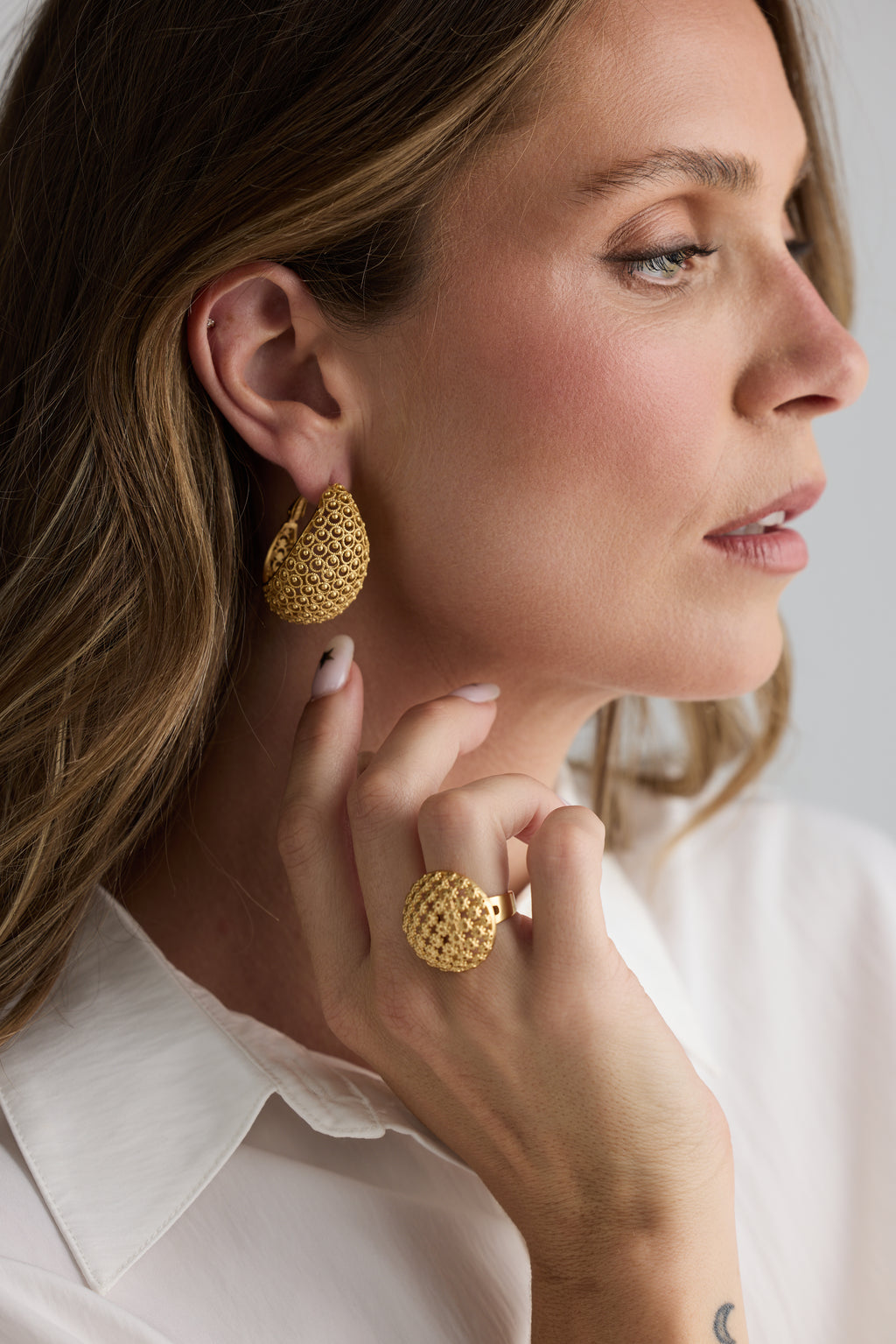 Holiday Life Meadow Earrings Gold HJ26345