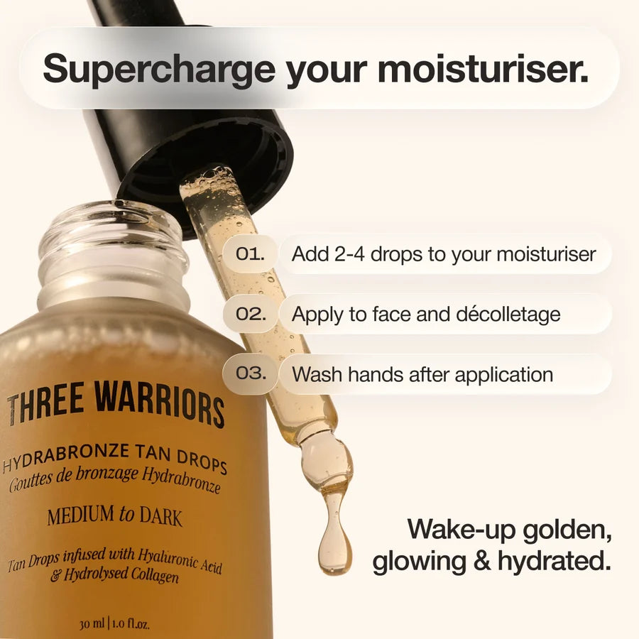 Three Warriors Hydrabronze Tan Drops