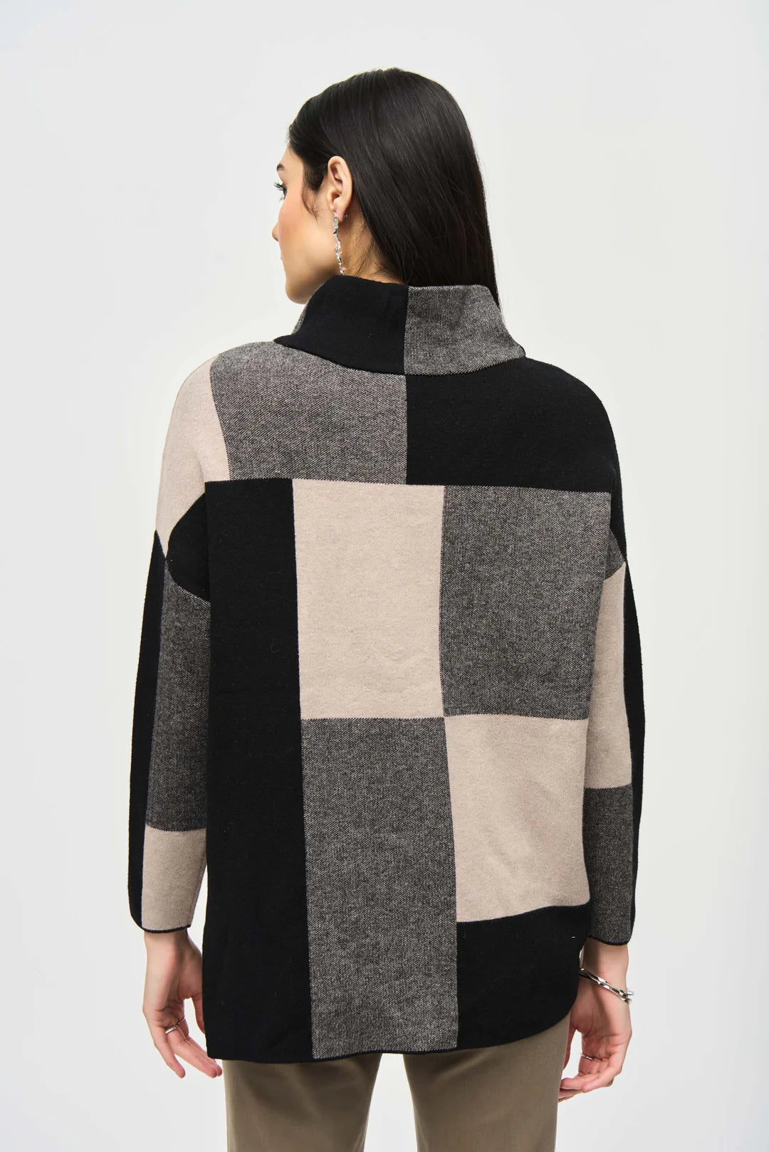 Joseph Ribkoff Taupe / Black Sweater 243944