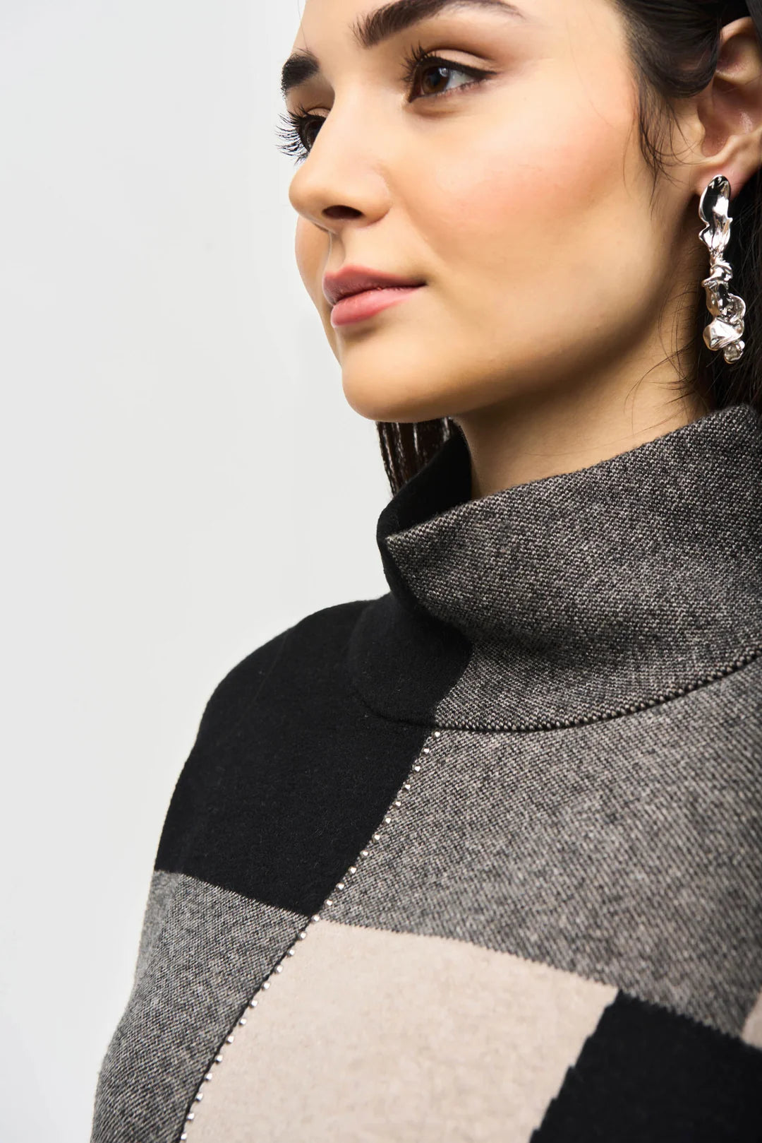 Joseph Ribkoff Taupe / Black Sweater 243944