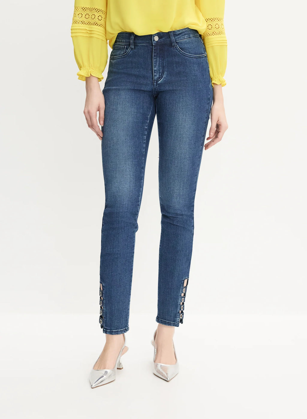 Joseph Ribkoff Eyelet Jeans 9010332