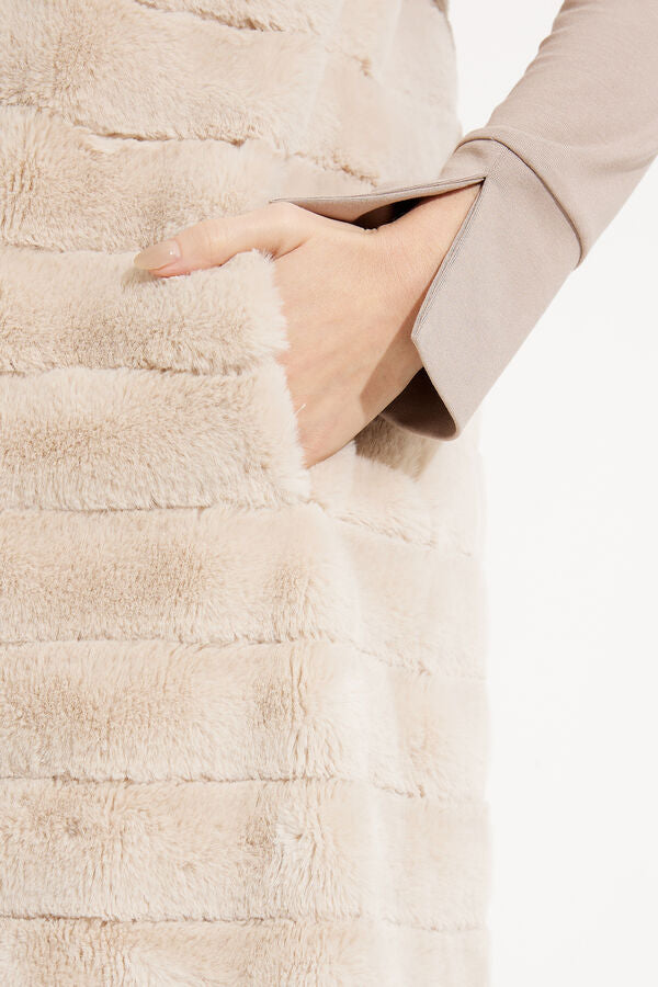 Joseph Ribkoff Faux Fur Waistcoat 233924