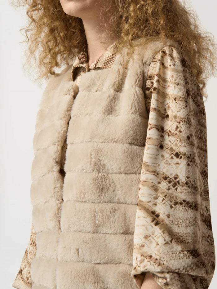 Joseph Ribkoff Faux Fur Waistcoat 233924