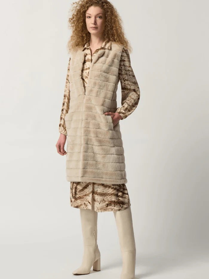 Joseph Ribkoff Faux Fur Waistcoat 233924
