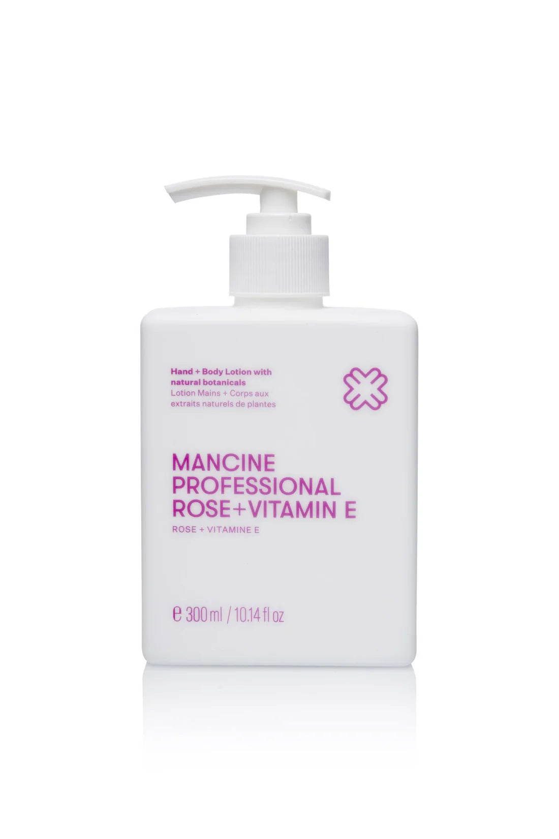 Mancine Professional Hand + Body Lotion / Rose & Vitamin E 300ml
