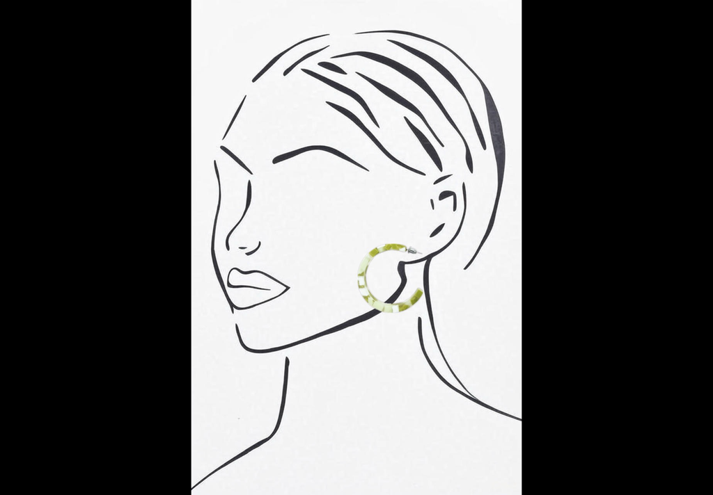 Acrylic Hoop Earrings HB200