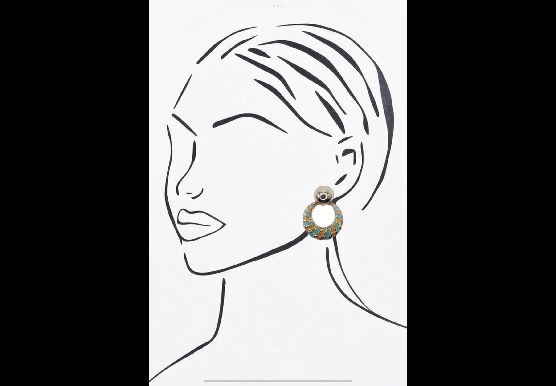 Blue Scarab Earrings BS235