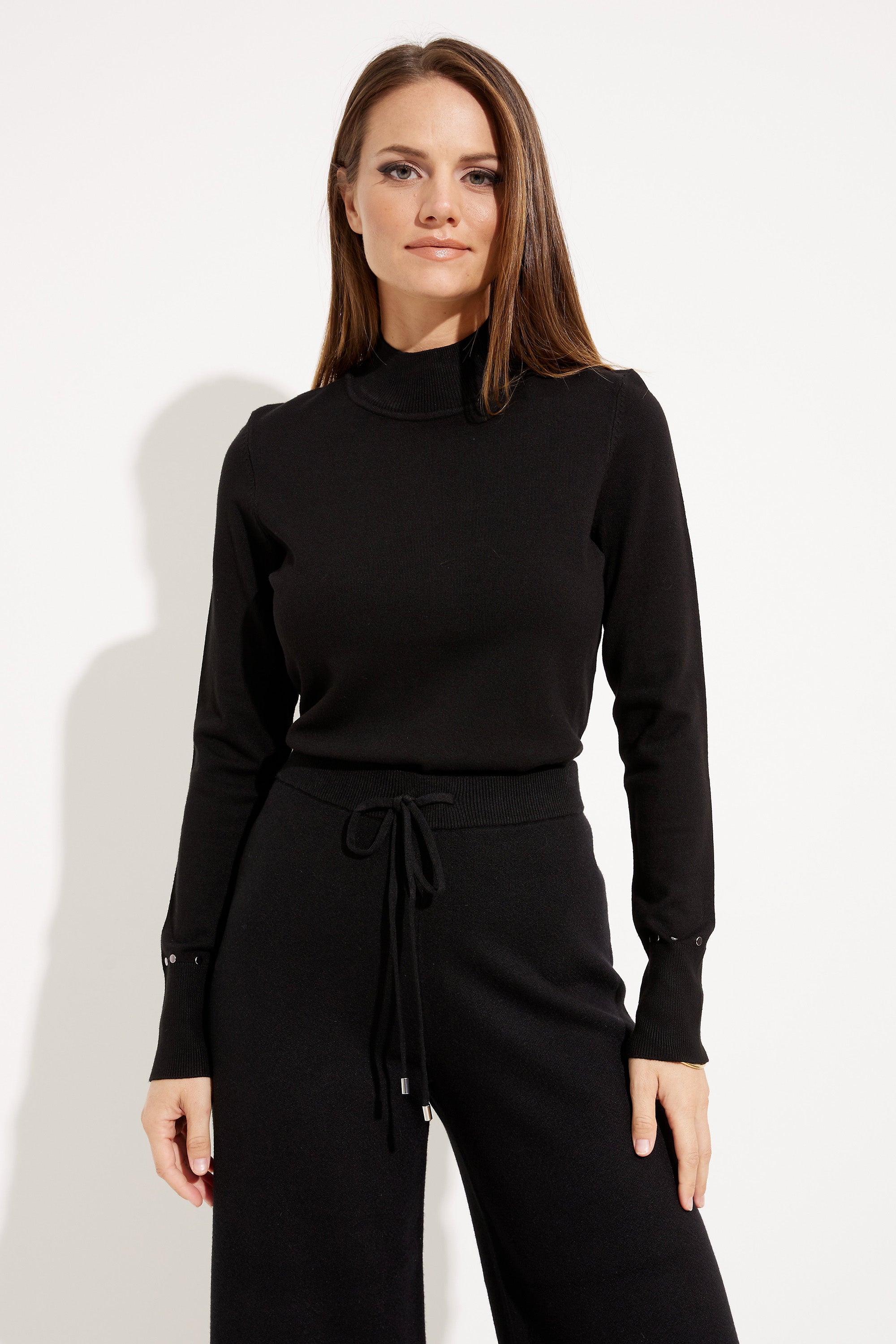 Joseph Ribkoff Cropped Drawstring Wide-leg Trousers 233908