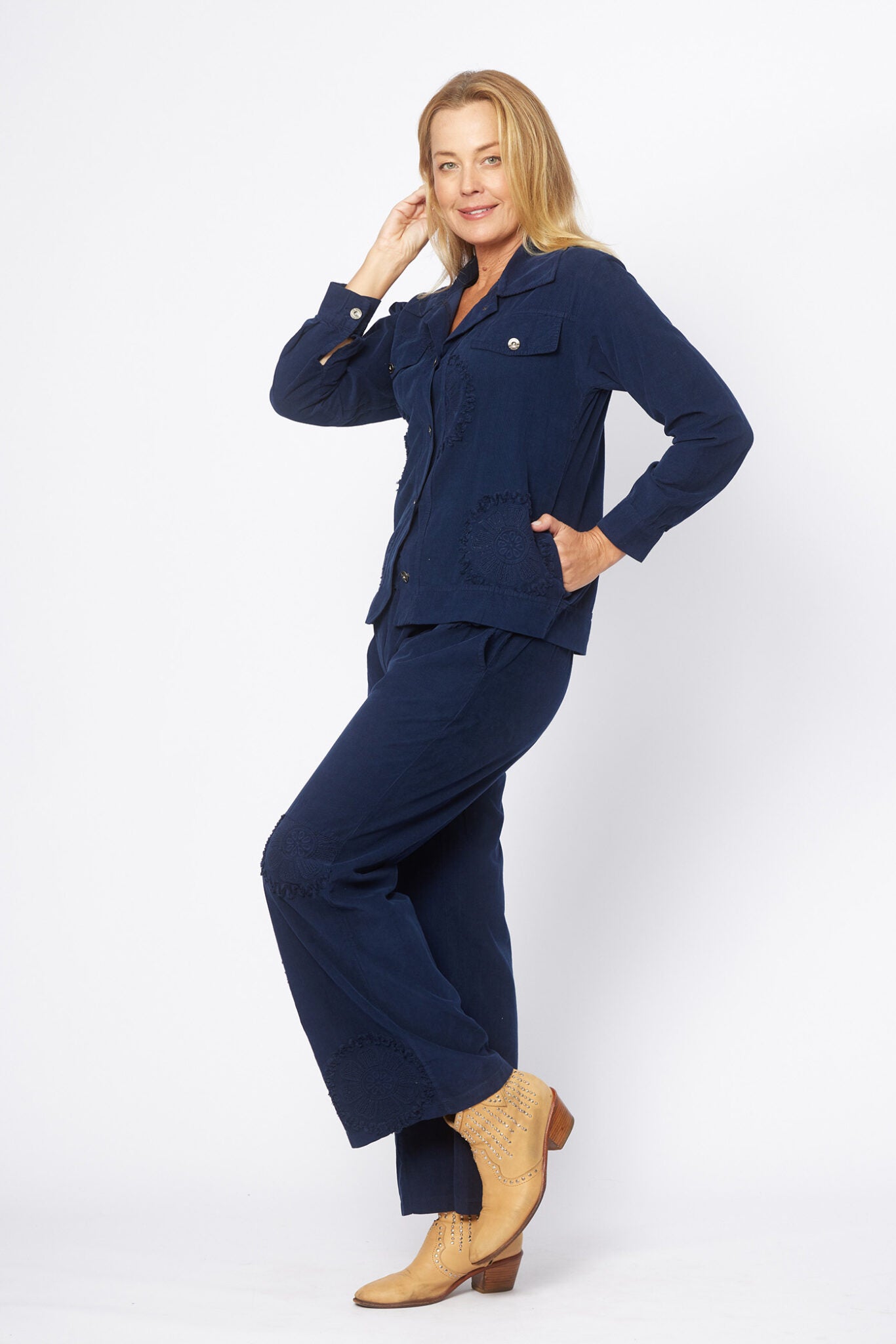 Hot Ice Collection Wide Leg Cord Pants LSP26-168