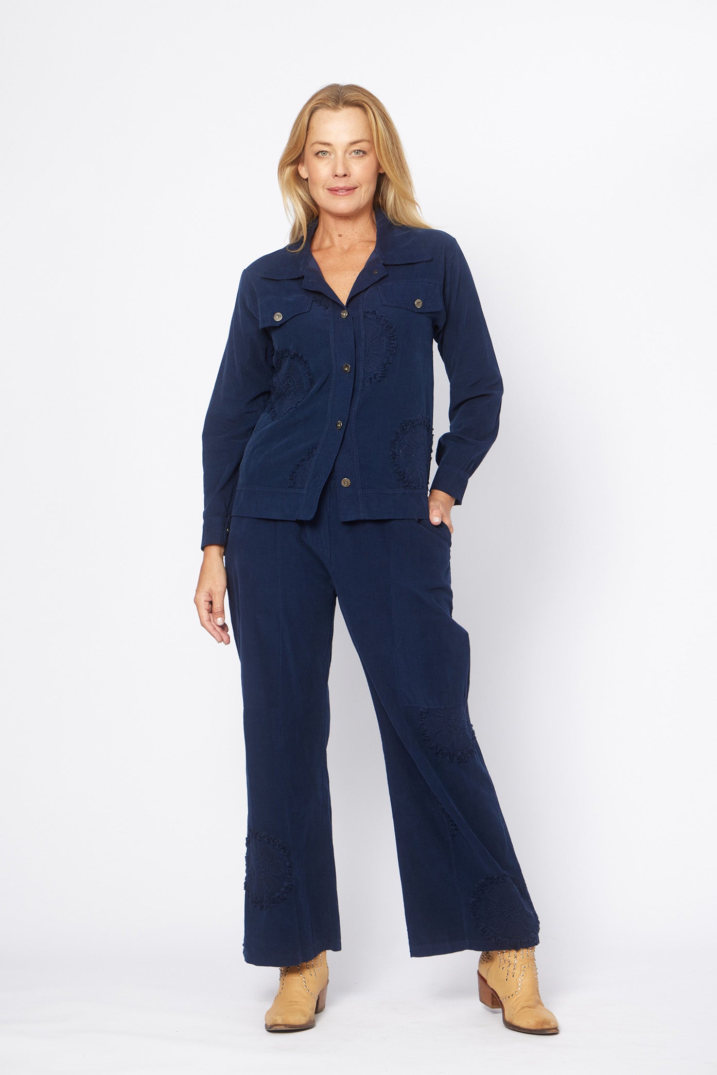 Hot Ice Collection Wide Leg Cord Pants LSP26-168