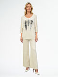 Hot Ice Collection Three Portrait Front Fine Knitted Top LSNT26-52