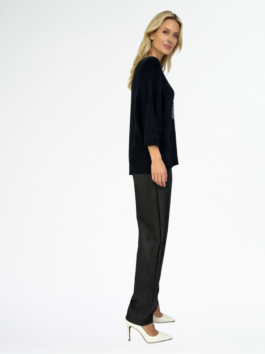 Hot Ice Collection Three Portrait Front Fine Knitted Top LSNT26-52