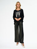 Hot Ice Collection Three Portrait Front Fine Knitted Top LSNT26-52