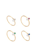 Blue Scarab LILY Rings