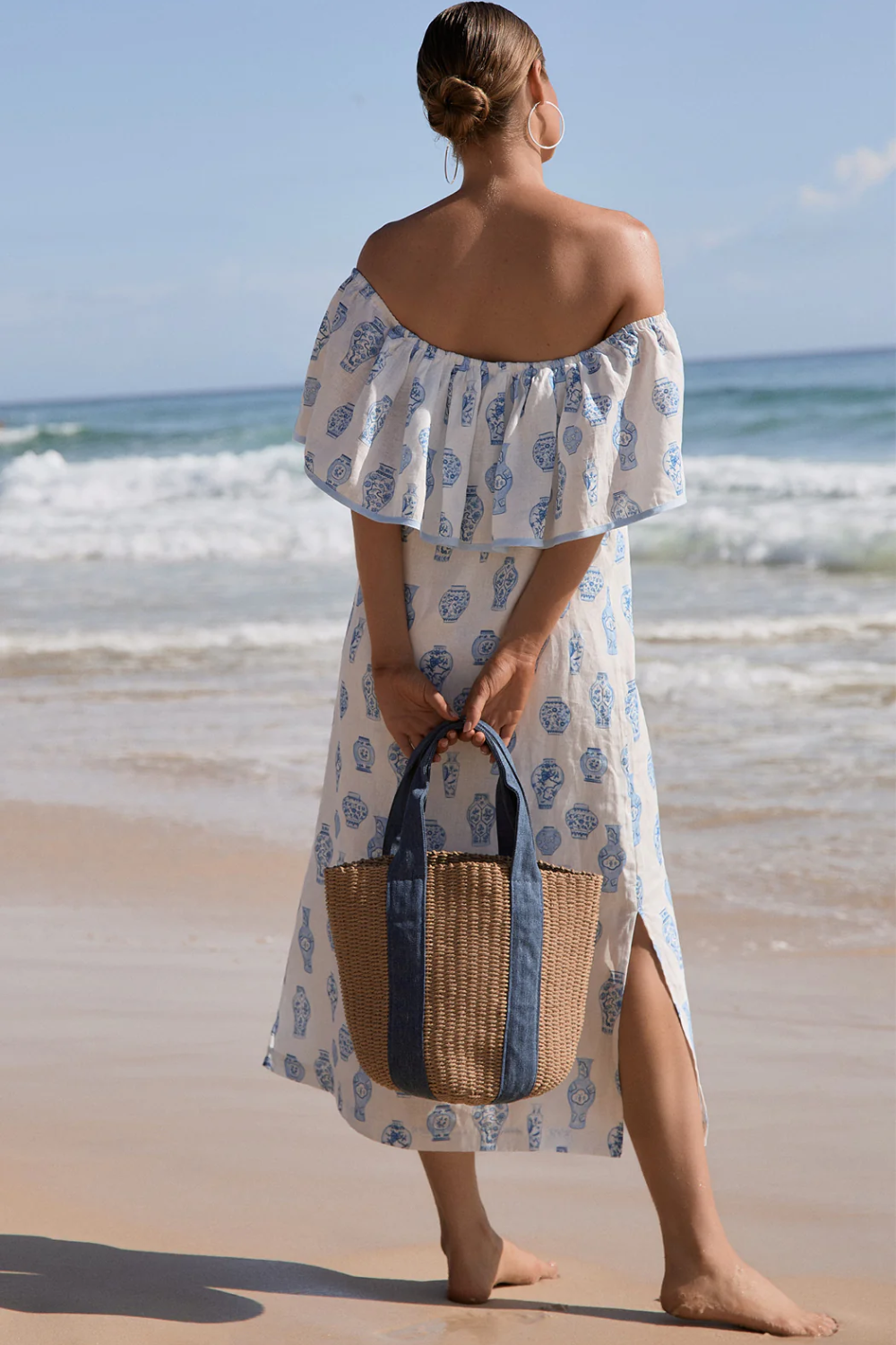 Adorne Billy Denim Weave Basket AXD1925