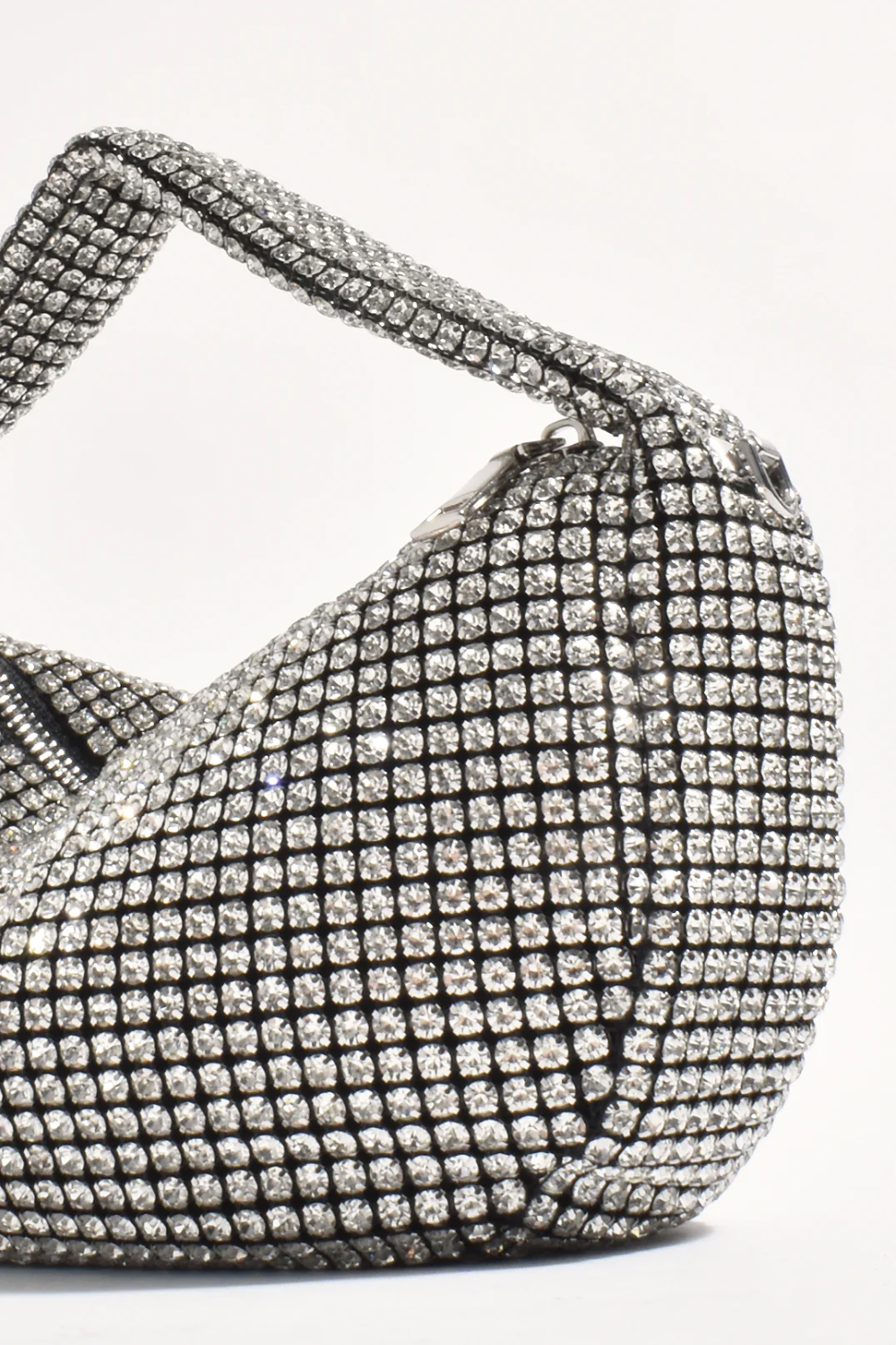 Adorne Briar Rhinestone Slouchy Mini Bag AVD1737