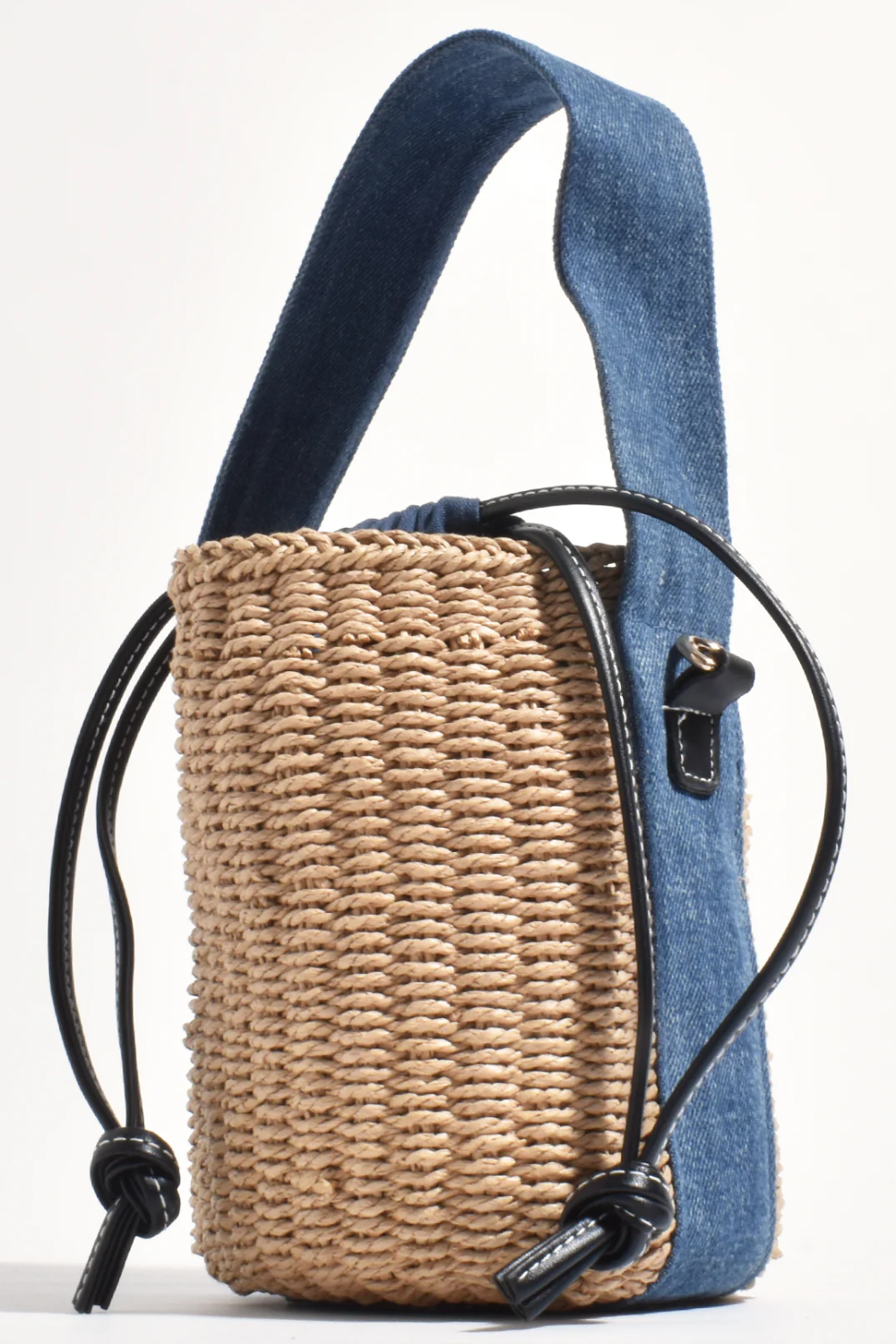 Adorne Alexa Denim Weave Mini Basket AXD1926