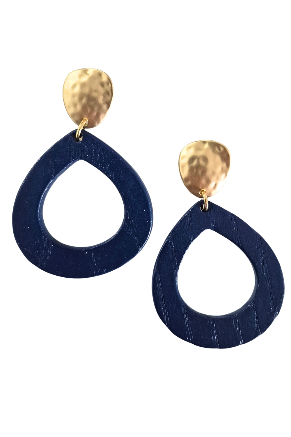 Zoda Stacey Teardrop Wood Earring AL91739BLUE