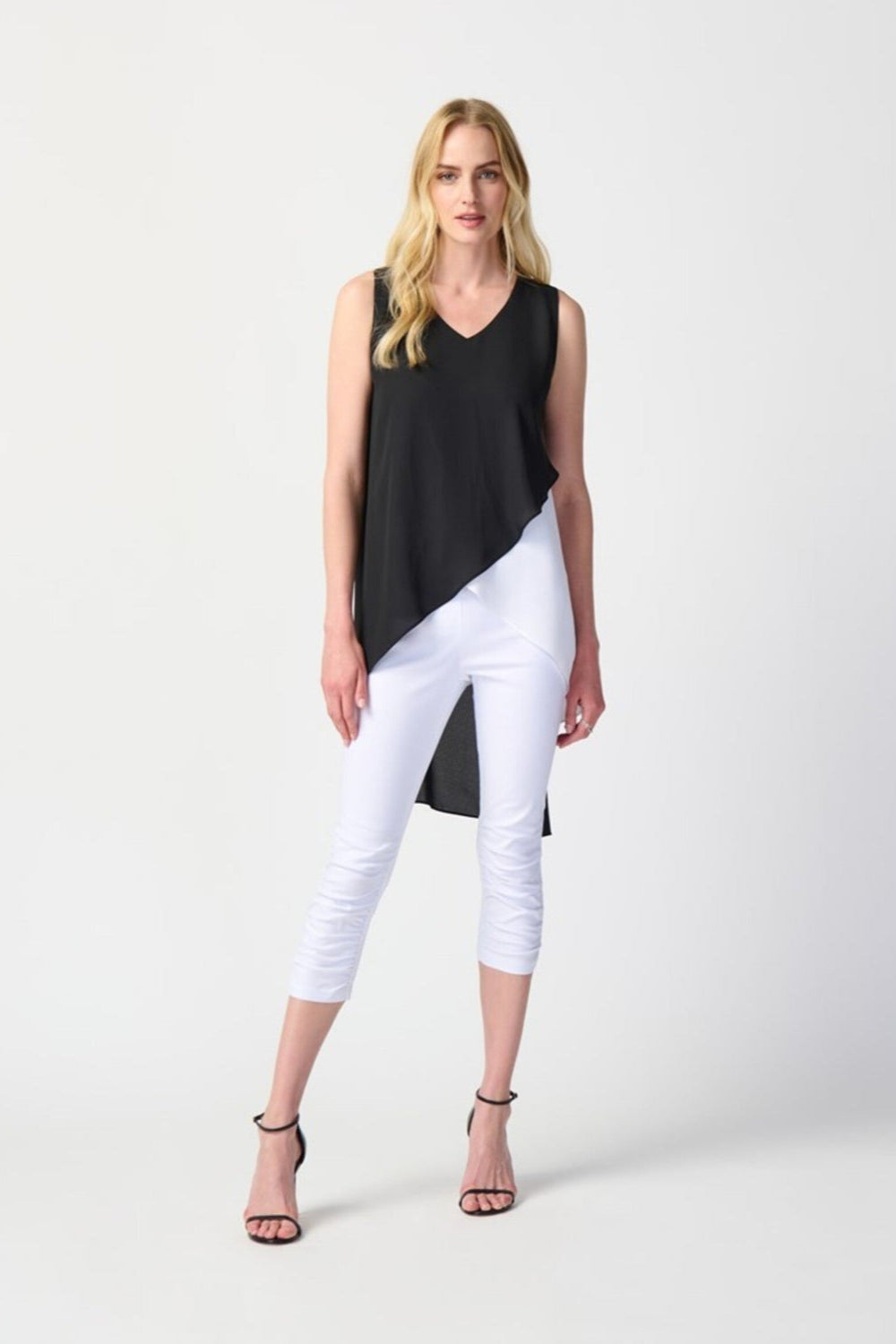 Joseph Ribkoff Pleated Slim Fit Pants Style 241070
