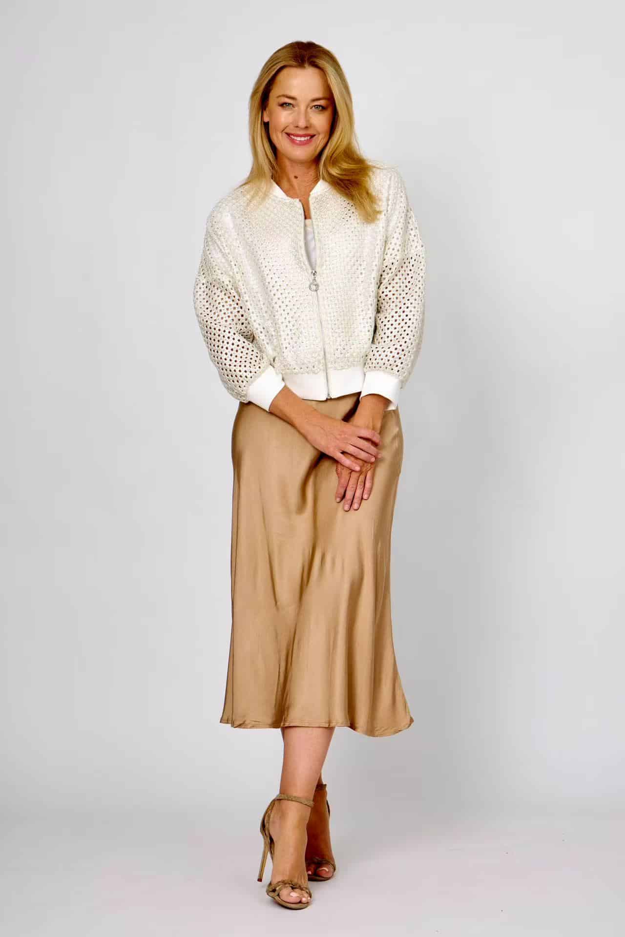 Hot Ice Collection Crochet Bomber Jacket LSJKT25-513