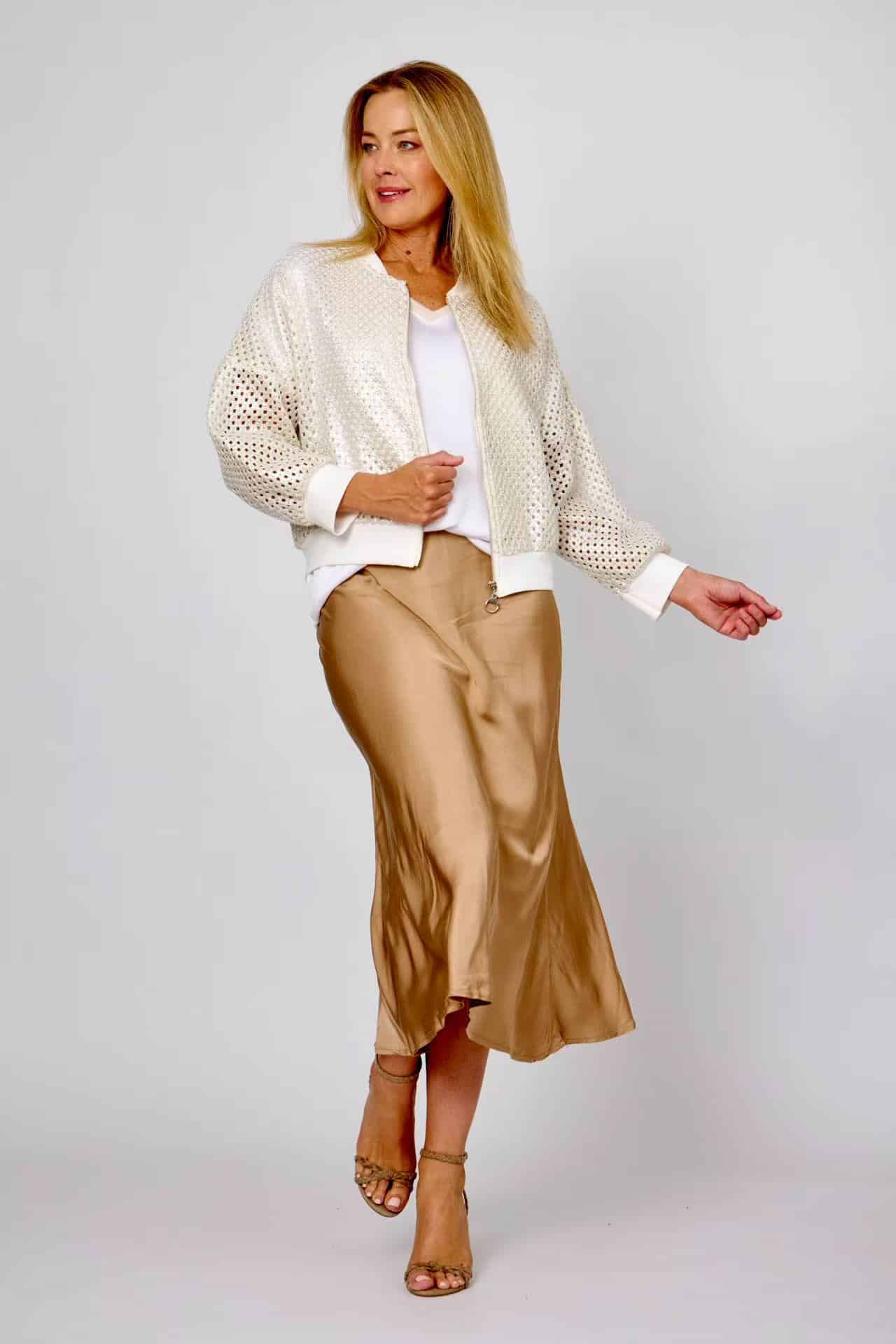 Hot Ice Collection Crochet Bomber Jacket LSJKT25-513