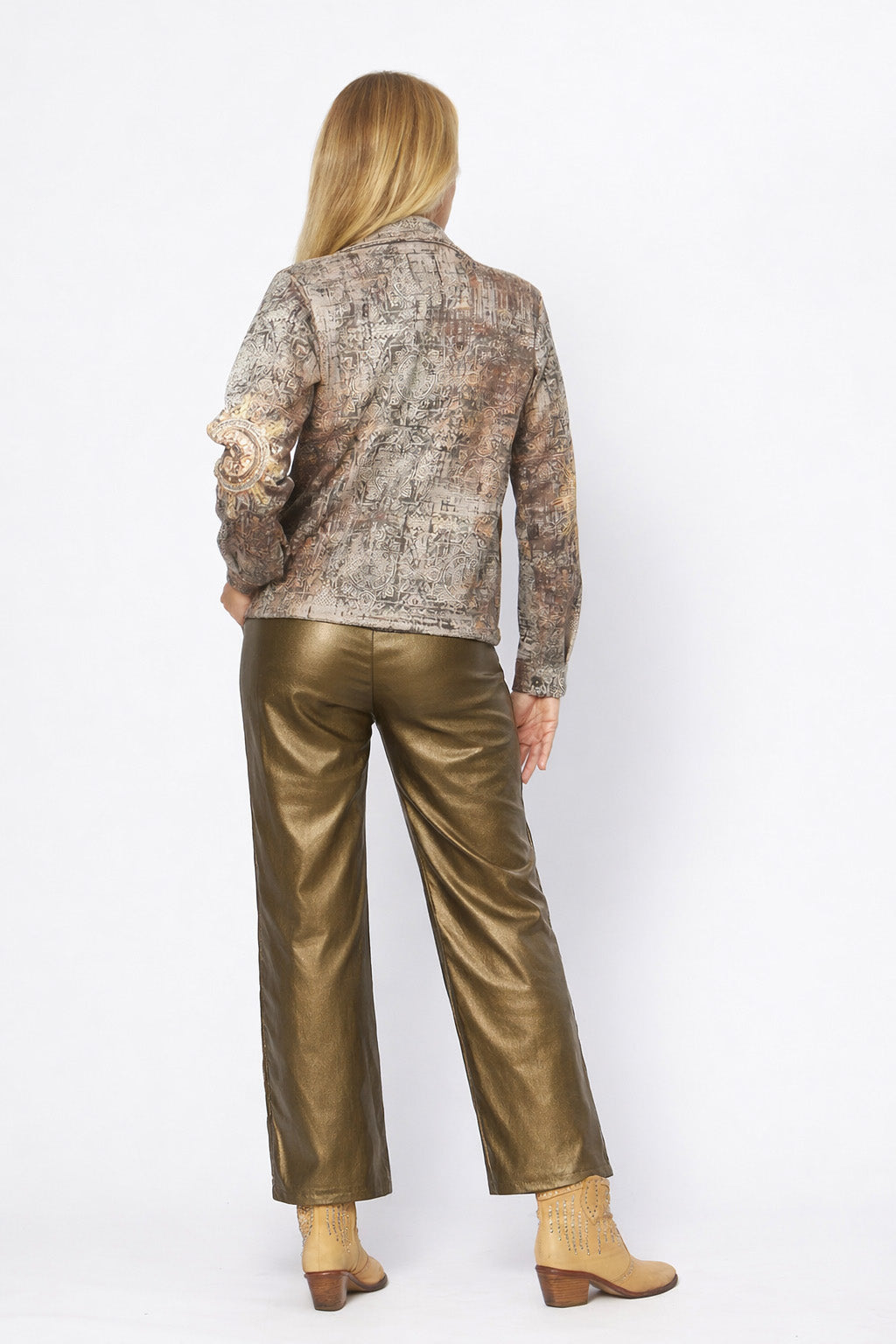 Hot Ice Collection Wetlook Straight Leg Pants LSP26-41